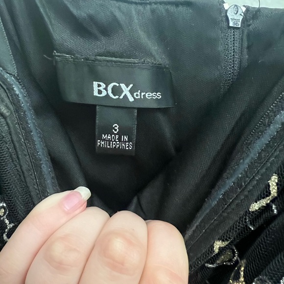 Strapless sparkling formal mini dress - Picture 3 of 3